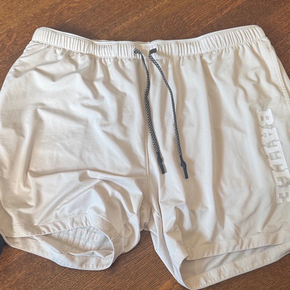 Men's Athletic Shorts - White